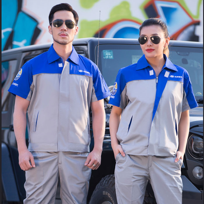 北京現(xiàn)代工作服 短袖維修工作服 JL-QX008