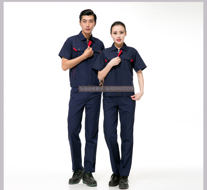 倉儲(chǔ)包裝夏季工作服效果展示01