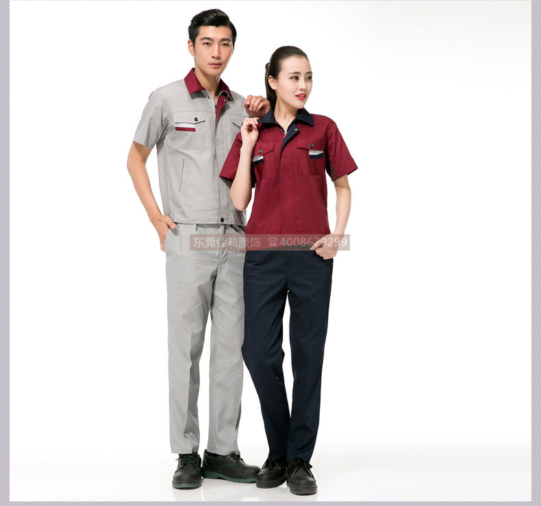 倉儲(chǔ)包裝夏季工作服效果展示08