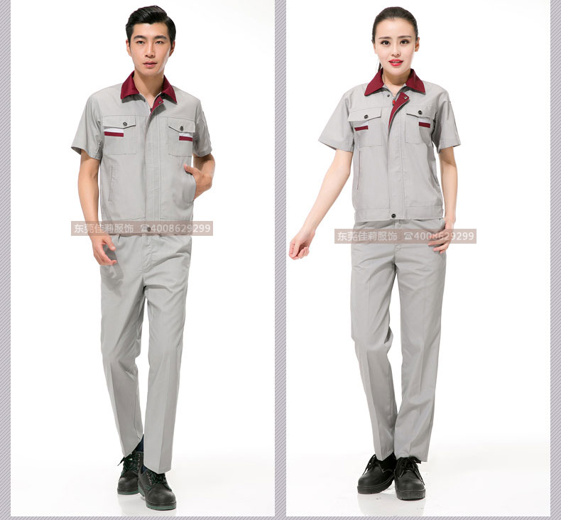 倉儲(chǔ)包裝夏季工作服效果展示09