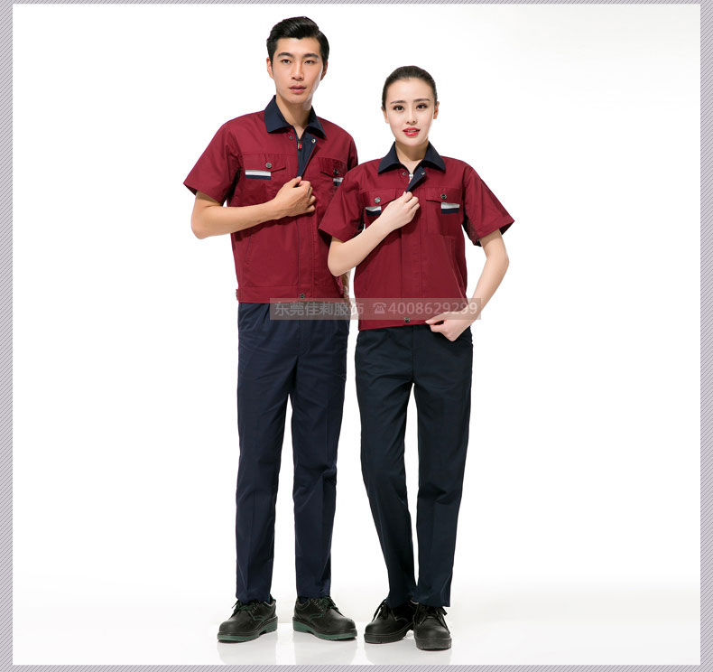 倉儲(chǔ)包裝夏季工作服效果展示11